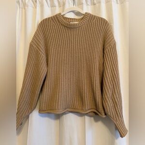 Neuflora Tan/Caramel Color Sweater: Size S